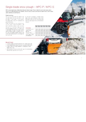 Sneeuwploegen, lichte modellen Schmidt MPC-P 24