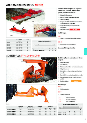 Sneeuwploegen, lichte modellen Bauer SCH-P 210