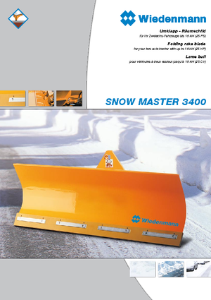 Sneeuwploegen, lichte modellen Wiedenmann SnowMaster 3403