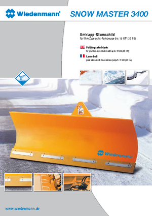 Sneeuwploegen, lichte modellen Wiedenmann SnowMaster 3408
