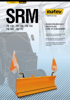 Sneeuwploegen, lichte modellen Matev SRM-FB 130