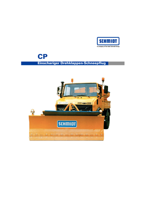 Sneeuwploegen met draaikleppen Schmidt CP 3