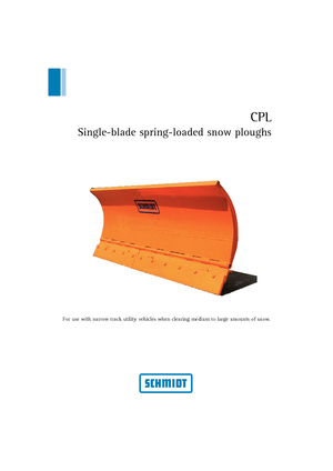 Sneeuwploegen met draaikleppen Schmidt CPL 21 *