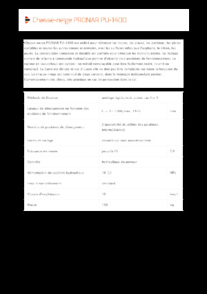 Sneeuwploegen met draaikleppen Pronar PU 1400