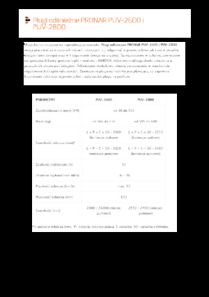 Sneeuwploegen met draaikleppen Pronar PUV 2800