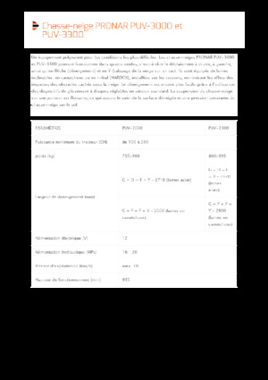 Sneeuwploegen met draaikleppen Pronar PUV 3300