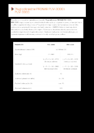 Sneeuwploegen met draaikleppen Pronar PUV 3300