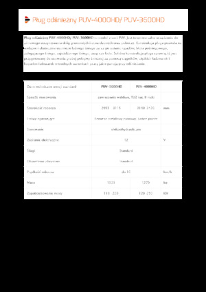 Sneeuwploegen met draaikleppen Pronar PUV 3600HD