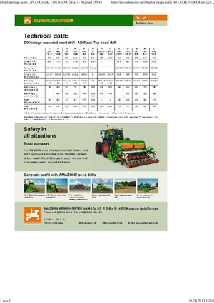 Zaaimachines Amazone AD 3000 Super RoTec