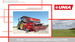 Zaaimachines Unia FM A 700/3