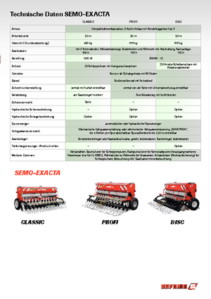 Zaaimachines Reform Werke Semo-Exacta Classic