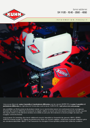 Zaaimachines Kuhn SH 1120 Isobus
