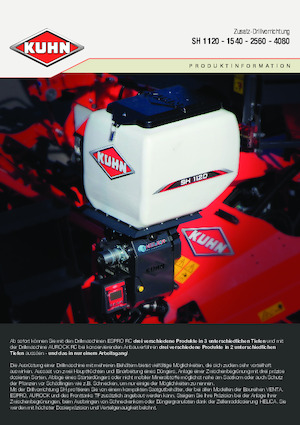 Zaaimachines Kuhn SH 1120 Isobus