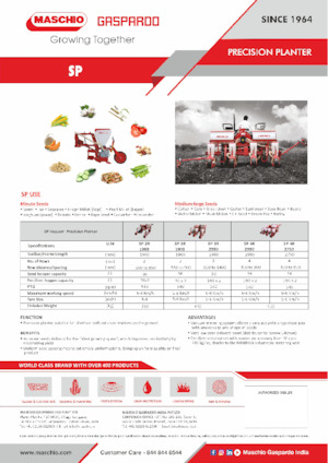 Zaaimachines Gaspardo SP 4R 2750