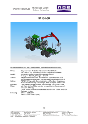 Speciale schuiftractors NOE NF 160-8 R
