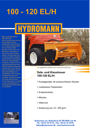 Koppelbare strooier Hydromann 100 H
