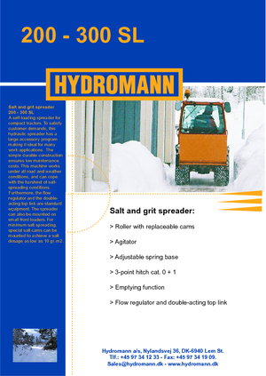 Koppelbare strooier Hydromann 300 SL