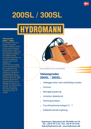 Koppelbare strooier Hydromann 300 SL