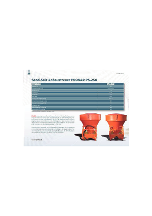Koppelbare strooier Pronar PS 250 M