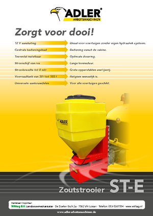 Koppelbare strooier Adler ST-E 105 Profi