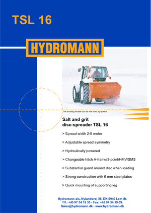 Koppelbare strooier Hydromann TSL 16