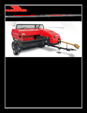 Vierkante-balenpersen McCormick 3690s