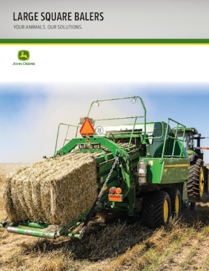 Vierkante-balenpersen John Deere L341R