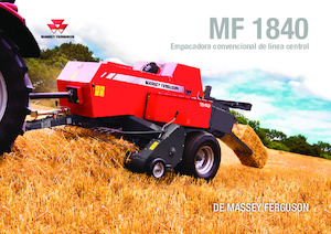 Vierkante-balenpersen Massey Ferguson SB 1840