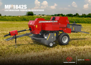 Vierkante-balenpersen Massey Ferguson SB 1842S