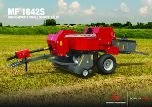 Vierkante-balenpersen Massey Ferguson SB 1842S