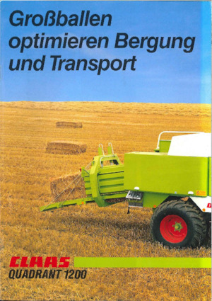 Vierkante-balenpersen Claas Quadrant 1200