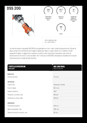 Staalschrootsnijders Husqvarna DSS 200