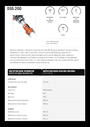 Staalschrootsnijders Husqvarna DSS 200