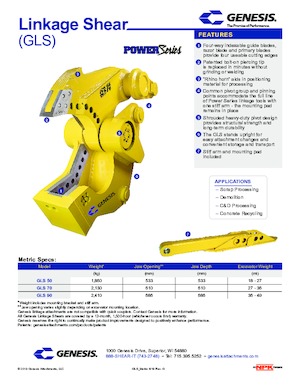 Staalschrootsnijders Genesis GLS 90