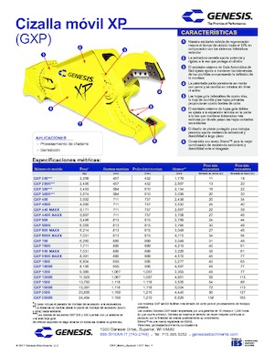 Staalschrootsnijders Genesis GXP 700R