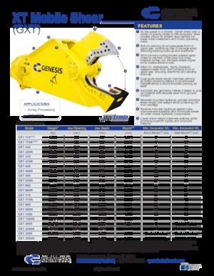 Staalschrootsnijders Genesis GXT 995R