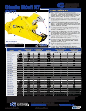 Staalschrootsnijders Genesis GXT 995R