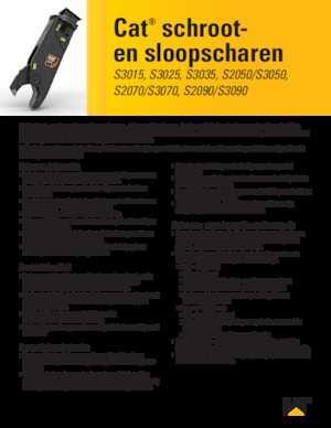 Staalschrootsnijders Caterpillar S3070