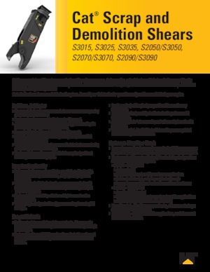 Staalschrootsnijders Caterpillar S2070