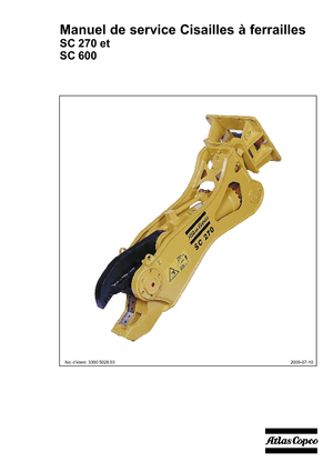 Staalschrootsnijders Atlas Copco SC 270