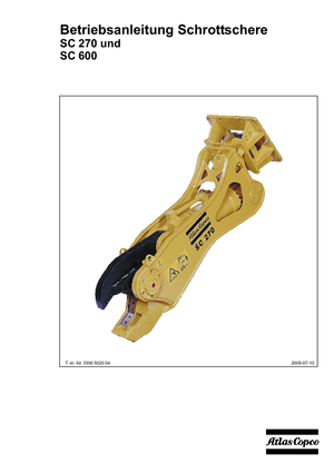 Staalschrootsnijders Atlas Copco SC 270