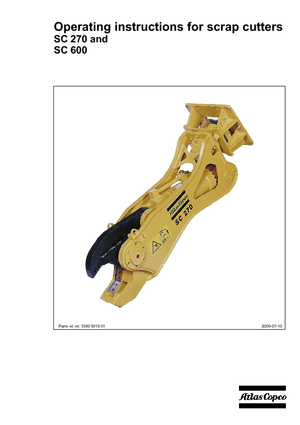 Staalschrootsnijders Atlas Copco SC 270