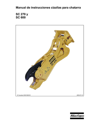 Staalschrootsnijders Atlas Copco SC 270