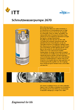 Rioolpomp Flygt-Pumpen 2670 LR 226