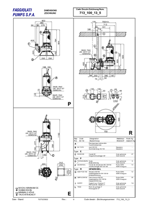 Rioolpomp Faggiolati G 213 R3C3-P40AA2