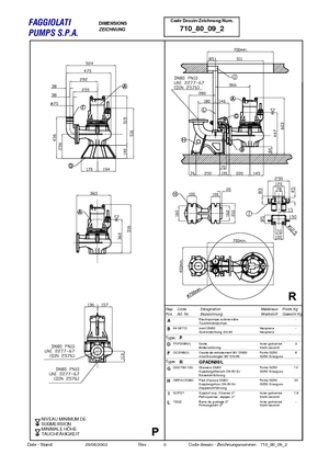 Rioolpomp Faggiolati G 409 T1M2-M65AA0