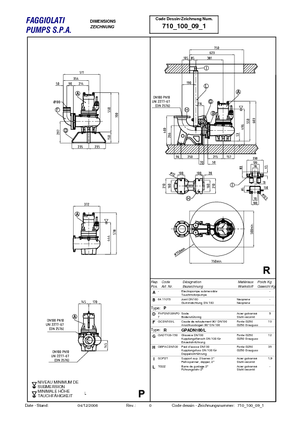 Rioolpomp Faggiolati G 409 T1M2-P90AA0