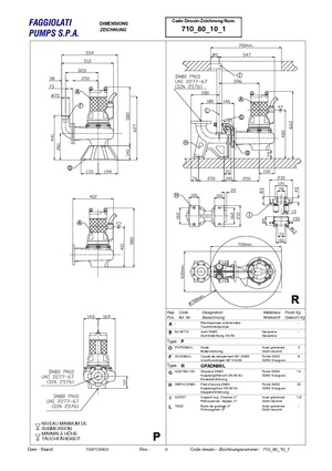 Rioolpomp Faggiolati G 410 R6V1-M64AA2