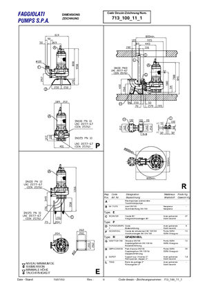 Rioolpomp Faggiolati G 411 R2C6-P80AA2
