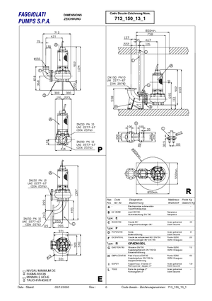 Rioolpomp Faggiolati G 413 R1M3-S100AA2